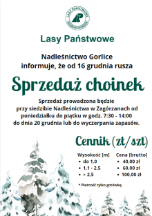 SPRZEDAŻ CHOINEK